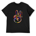 Out of Line Peace Hand Graphic White T-Shirt