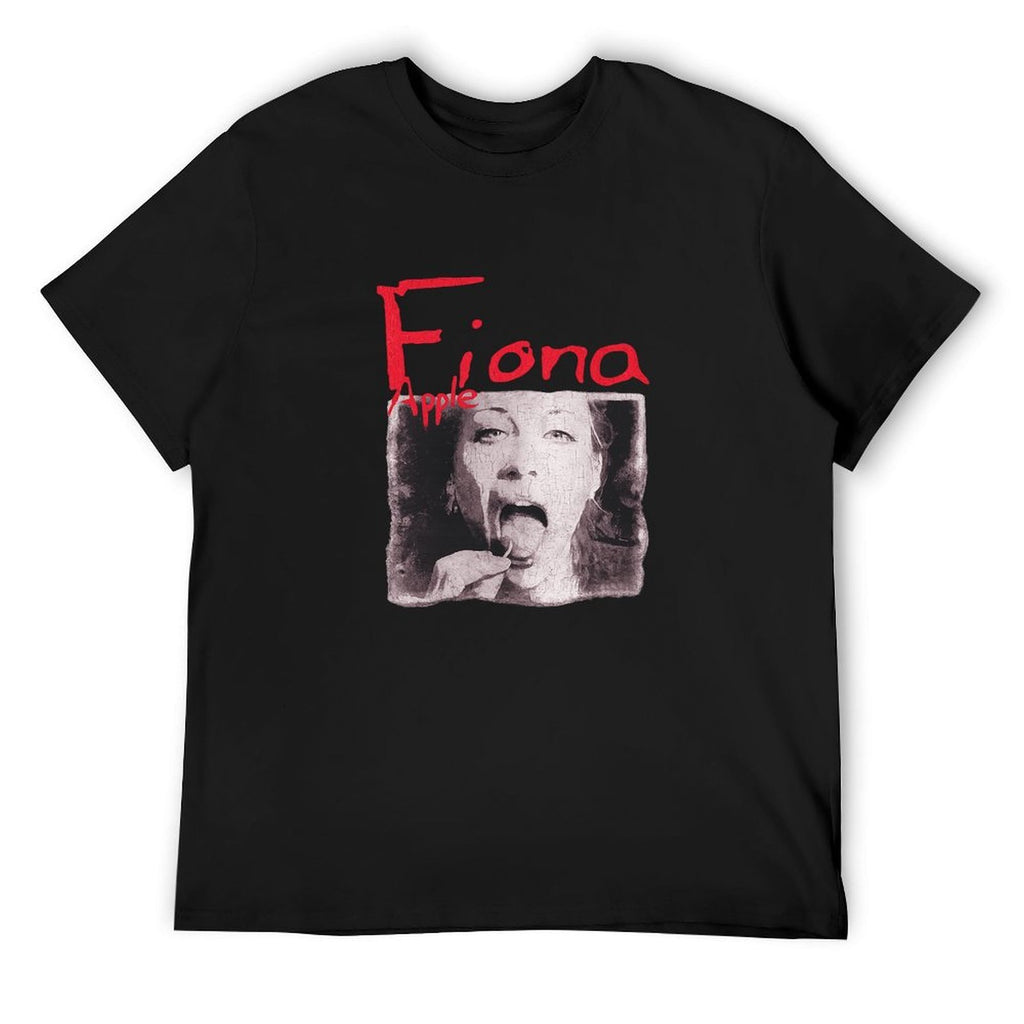 Fiona Apple Portrait Graphic Black T-Shirt