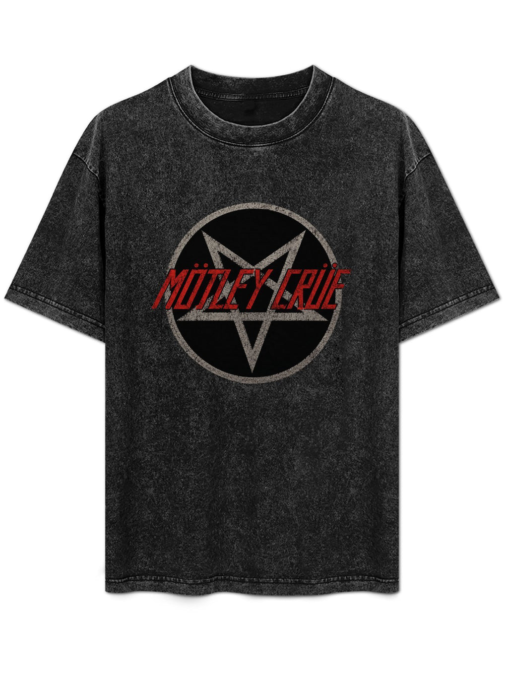 Mötley Crüe Pentagram Logo Graphic T-Shirt