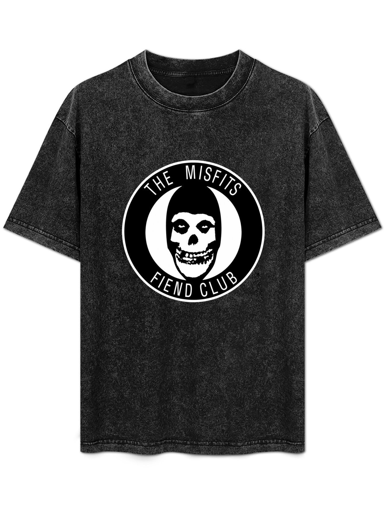 Misfits Fiend Club Circular Skull Logo Graphic T-Shirt