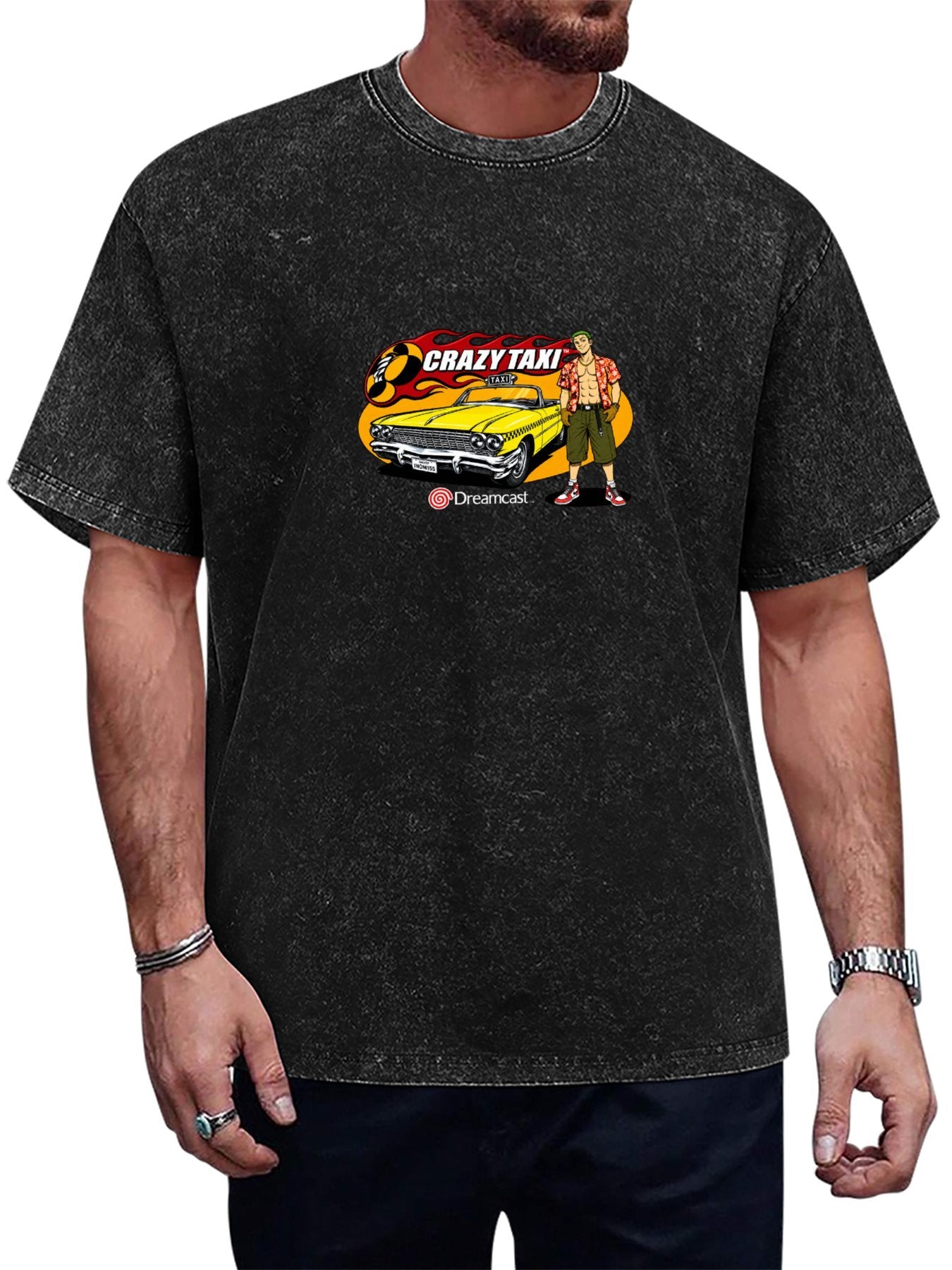 Crazy Taxi Dreamcast Washed Graphic T-Shirt