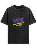 WCW World Championship Wrestling Washed Graphic T-Shirt