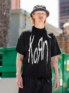 Korn White Logo Graphic T-Shirt