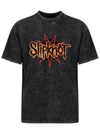 Slipknot Nonagram Distressed Logo Graphic T-Shirt