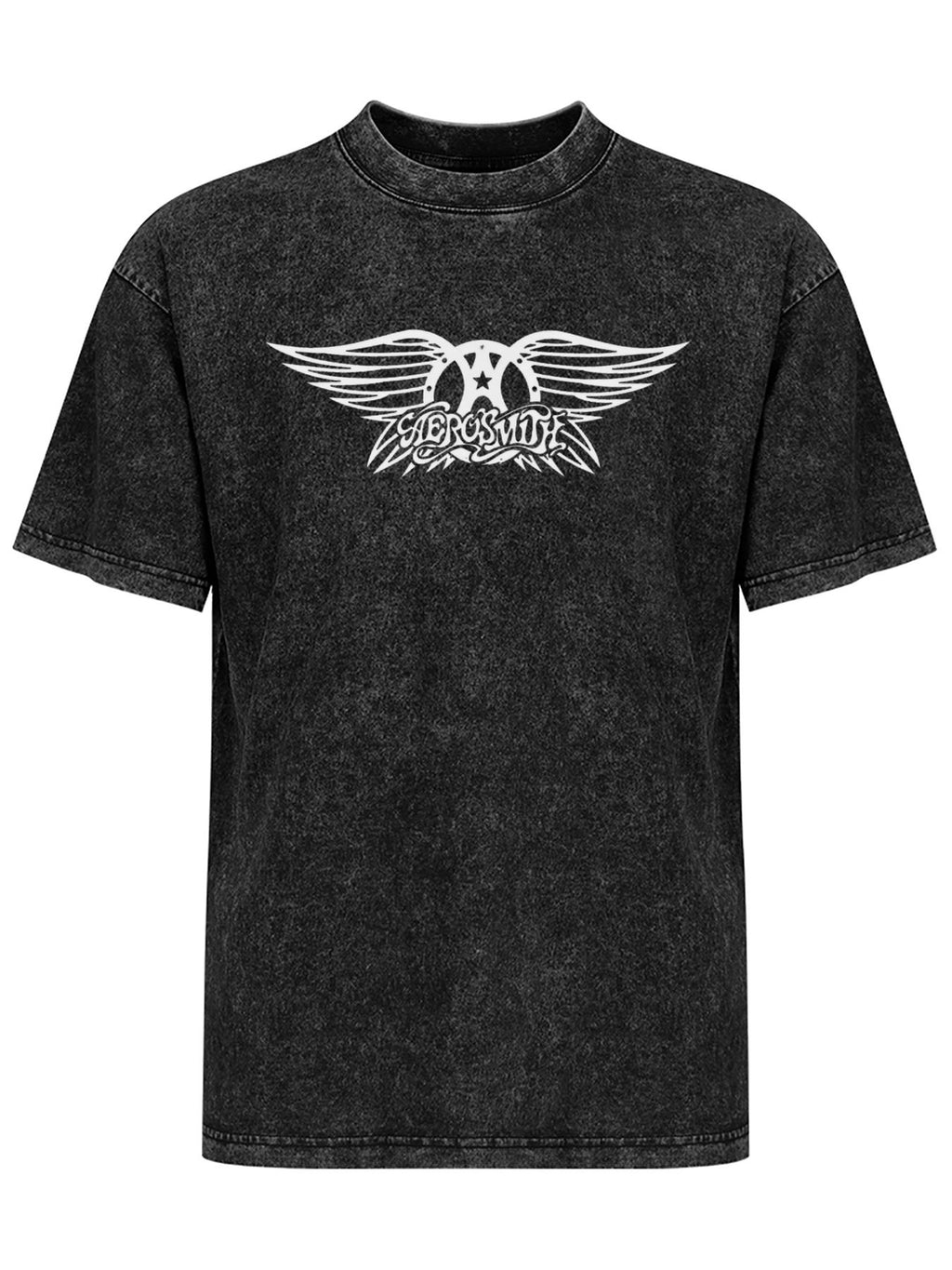 Aerosmith White Winged Logo Graphic T-Shirt