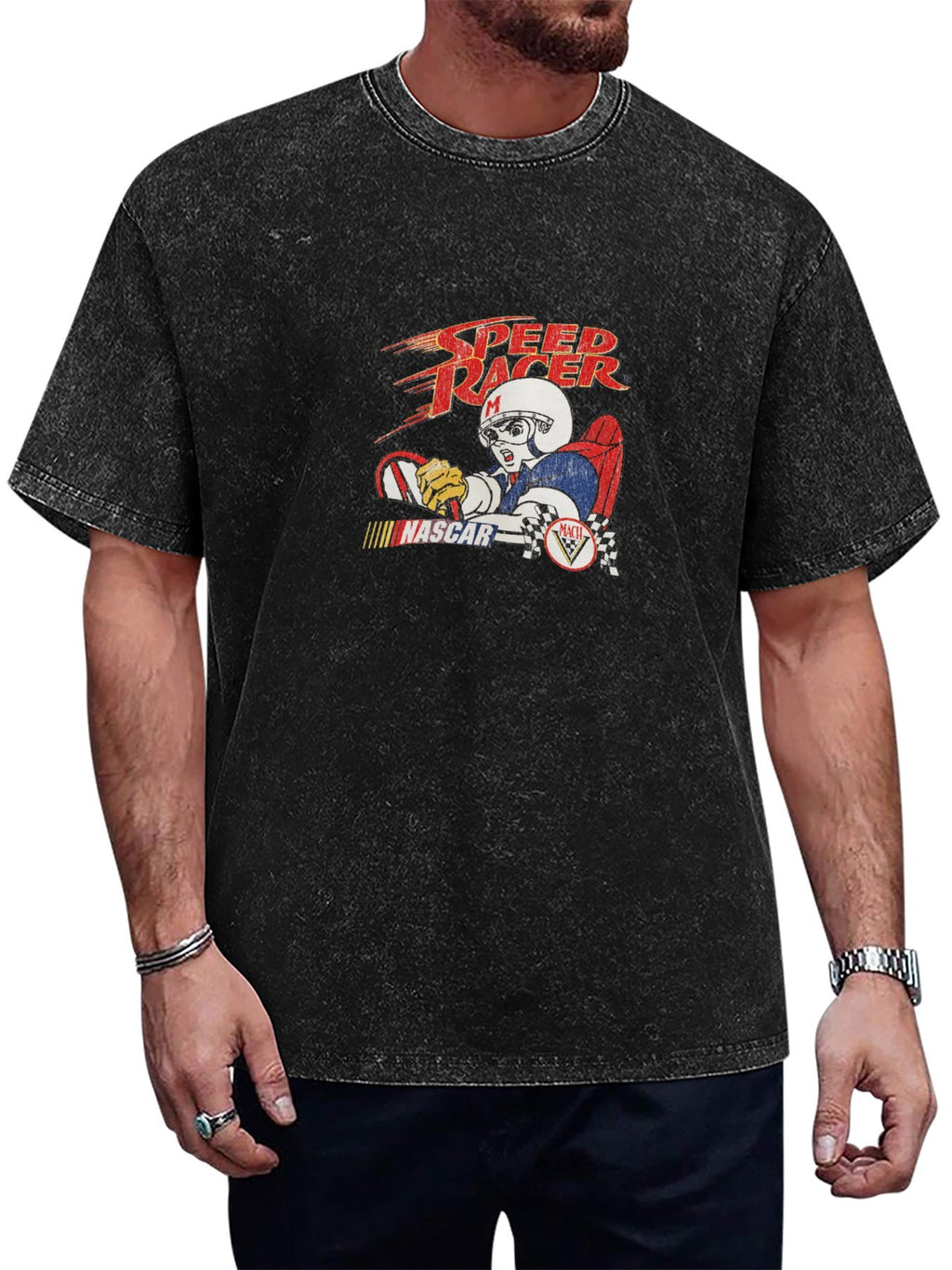 Speed Racer Motorsport Graphic Washed T-Shirt