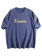 Feminist Graphic Washed T-Shirt