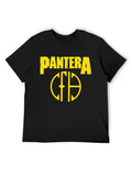 Pantera Yellow Emblem Logo Graphic T-Shirt
