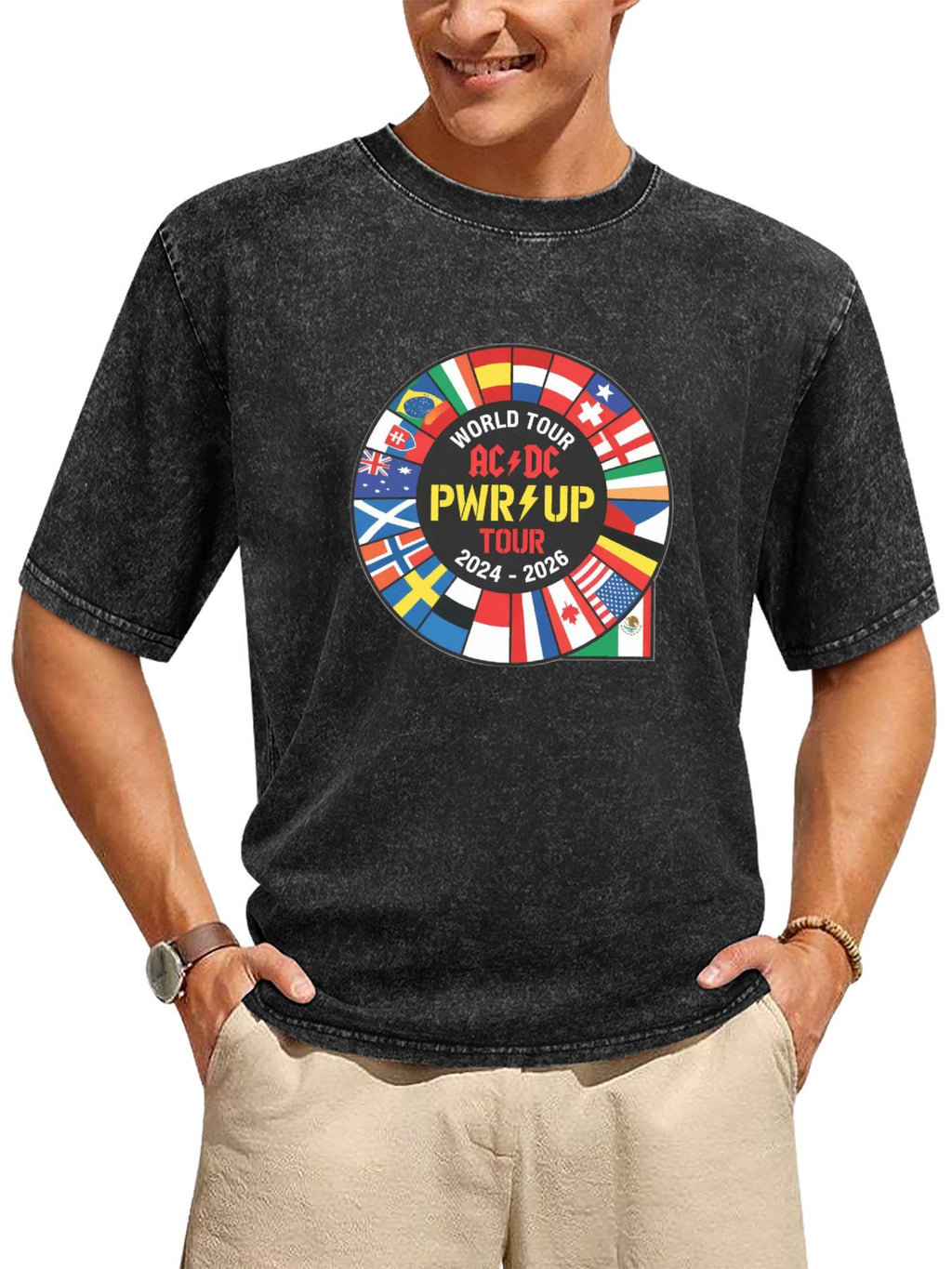 AC/DC PWR UP World Tour 2024–2026 Graphic T-Shirt