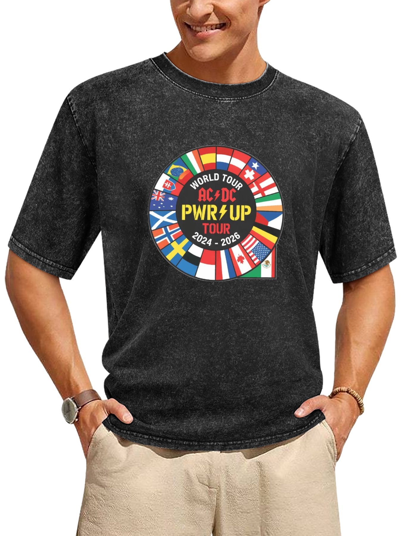 AC/DC PWR UP World Tour 2024–2026 Graphic T-Shirt