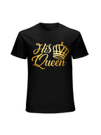 His Queen Gold Crown Graphic T-Shirt