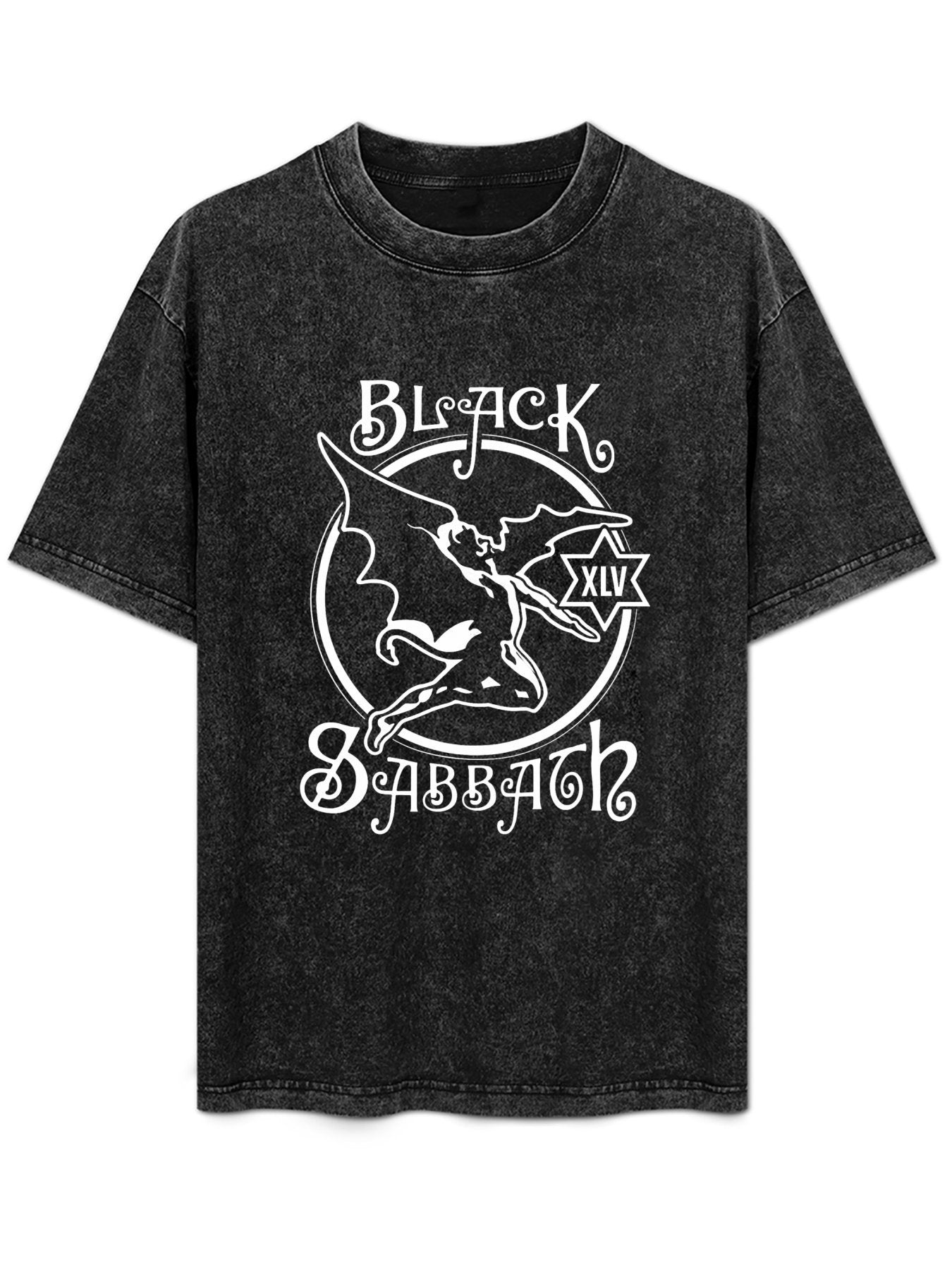 Vintage Washed Black Sabbath Winged Demon Graphic T-Shirt