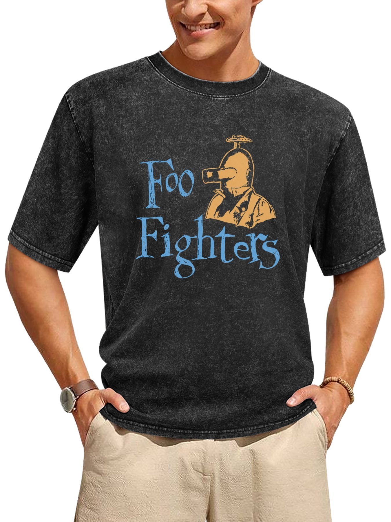 Foo Fighters Propeller Head Character Graphic T-Shirt Secondary image