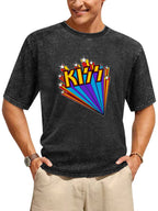 KISS Colorful Starburst Retro Graphic T-Shirt