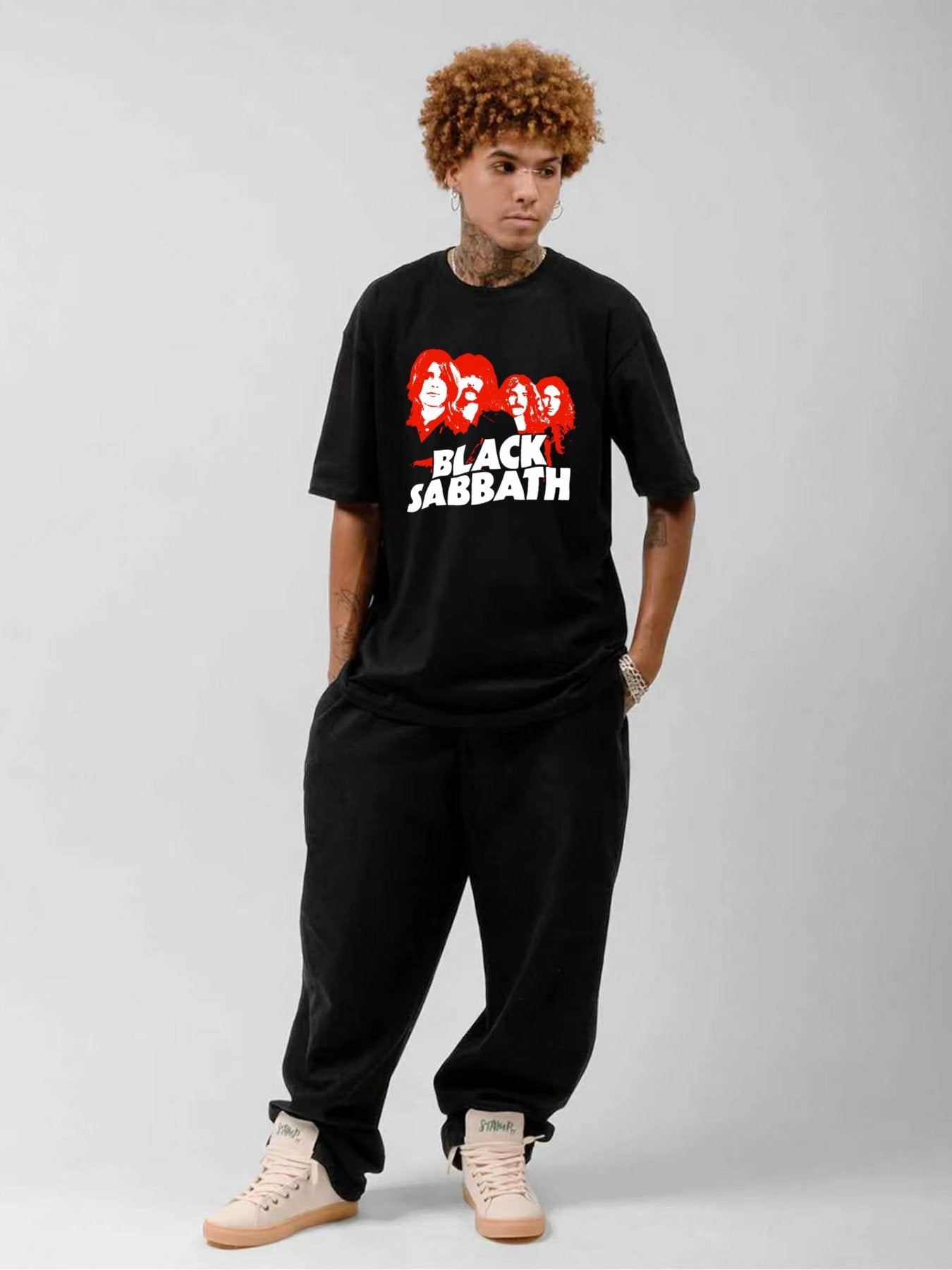 Black Sabbath Band Portrait Retro Rock T-Shirt