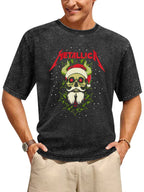Metallica Christmas Skull Graphic T-Shirt