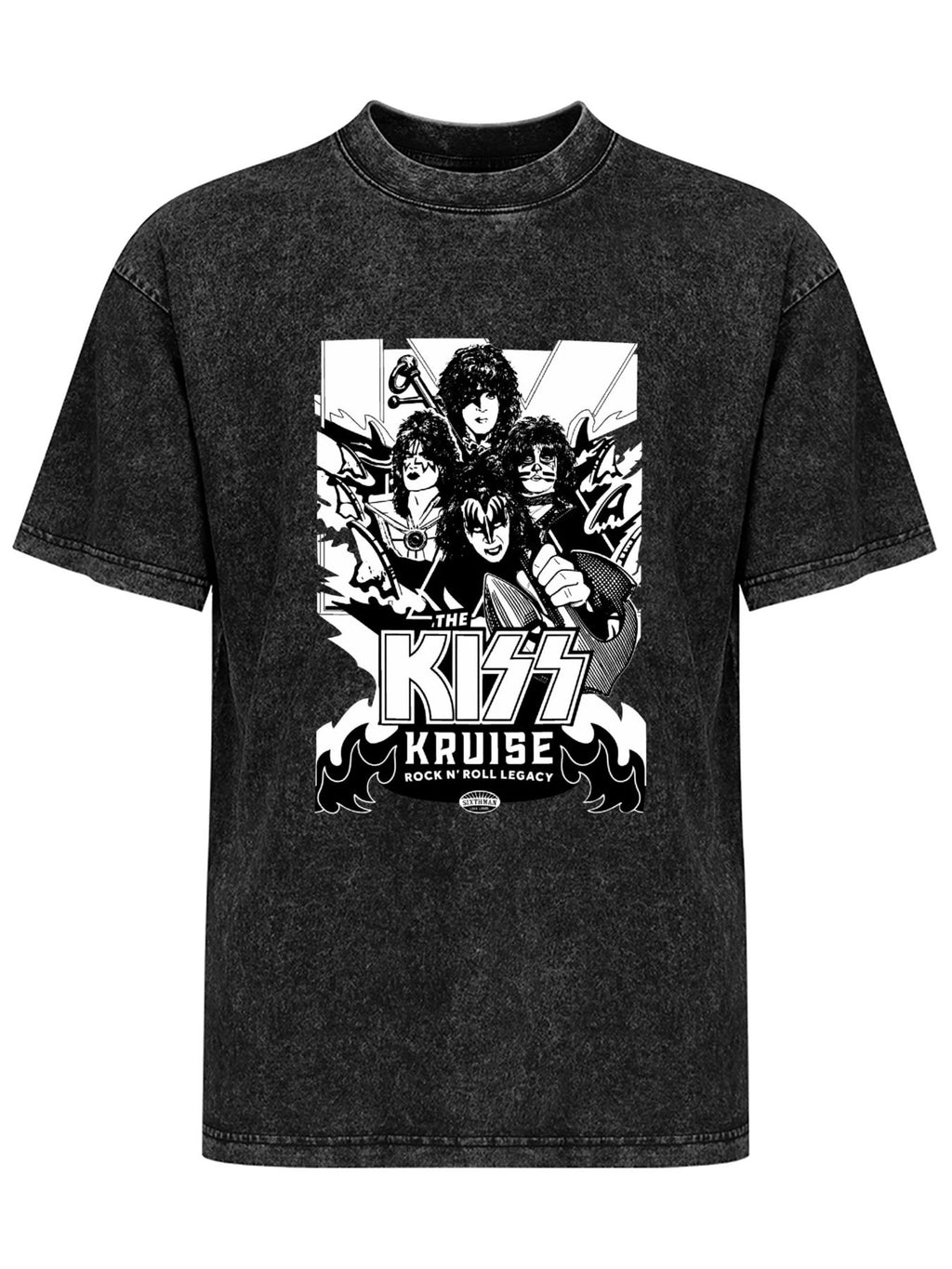Vintage Washed KISS Kruise Rock N’ Roll Legacy Graphic T-Shirt