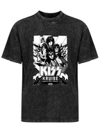 Vintage Washed KISS Kruise Rock N’ Roll Legacy Graphic T-Shirt