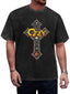 Vintage Washed Ozzy Ornate Cross Graphic T-Shirt
