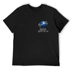 Sega Saturn Planet Logo Graphic Black T-Shirt