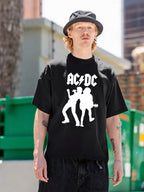 AC/DC Rock Duo Silhouette Graphic T-Shirt