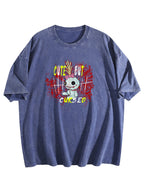 Cute but Cursed Doll Graphic Washed T-Shirt