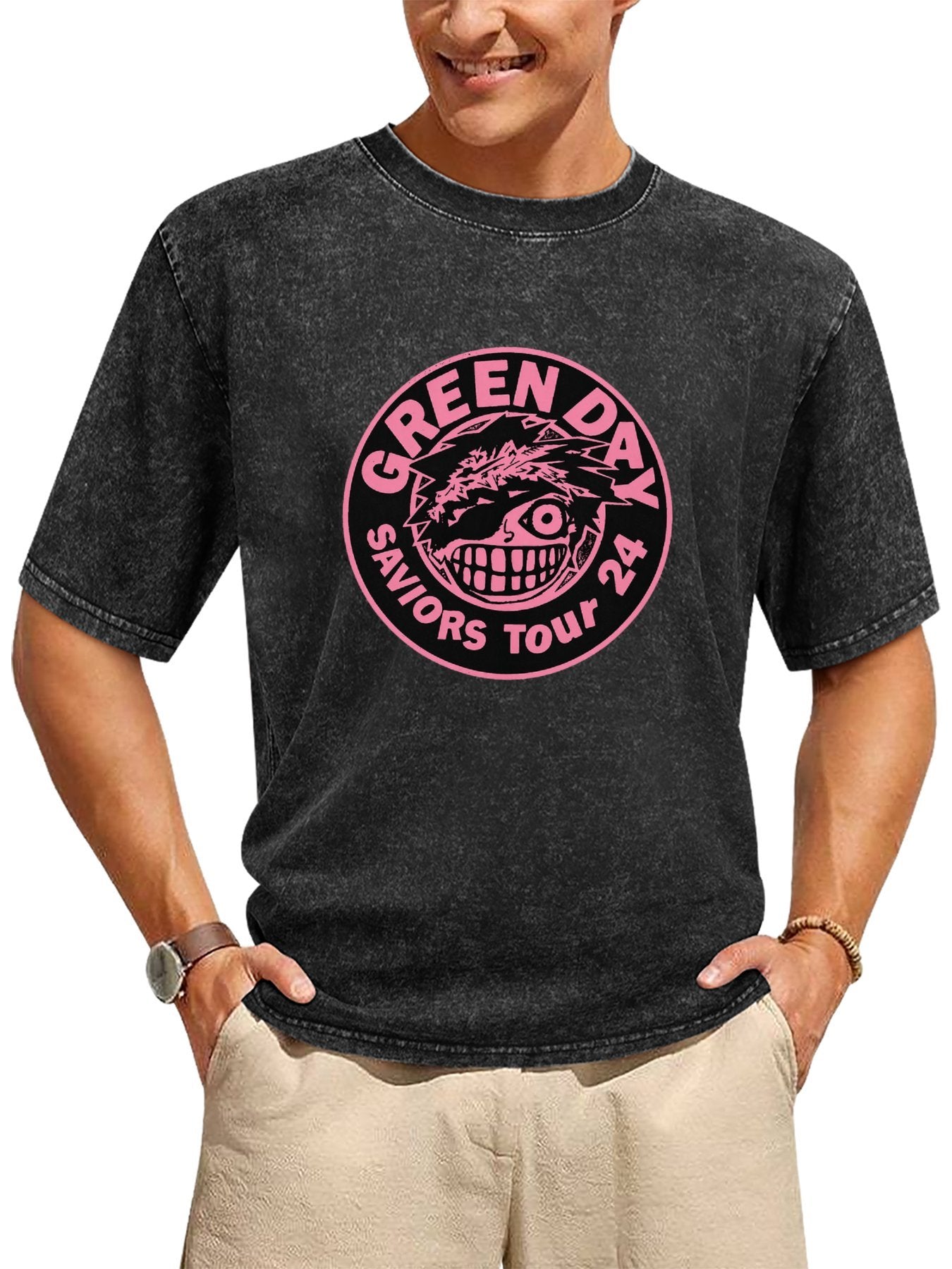 Green Day Saviors Tour 2024 Graphic T-Shirt Secondary image