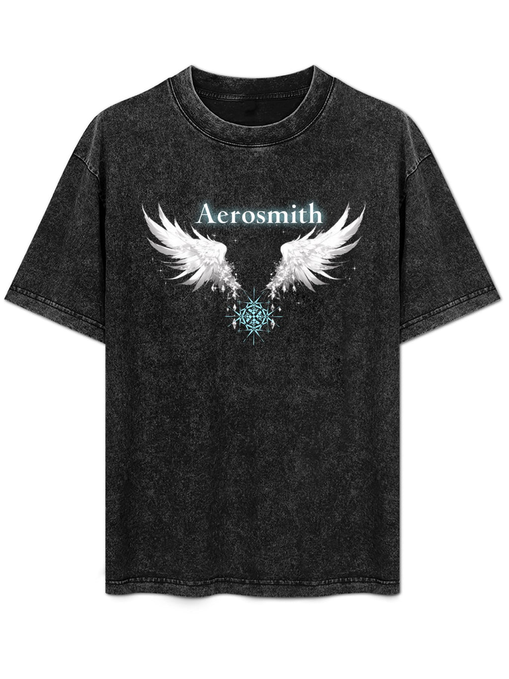 Aerosmith Crystal Angel Wings Graphic T-Shirt