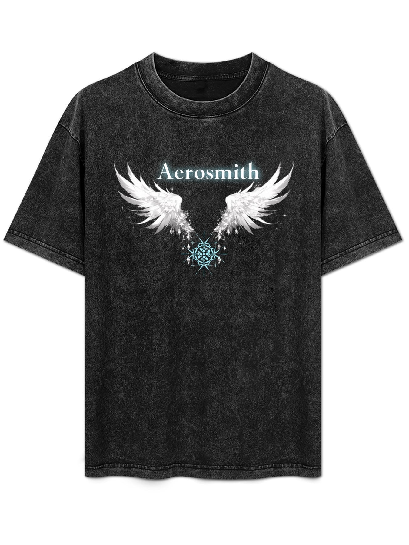 Aerosmith Crystal Angel Wings Graphic T-Shirt