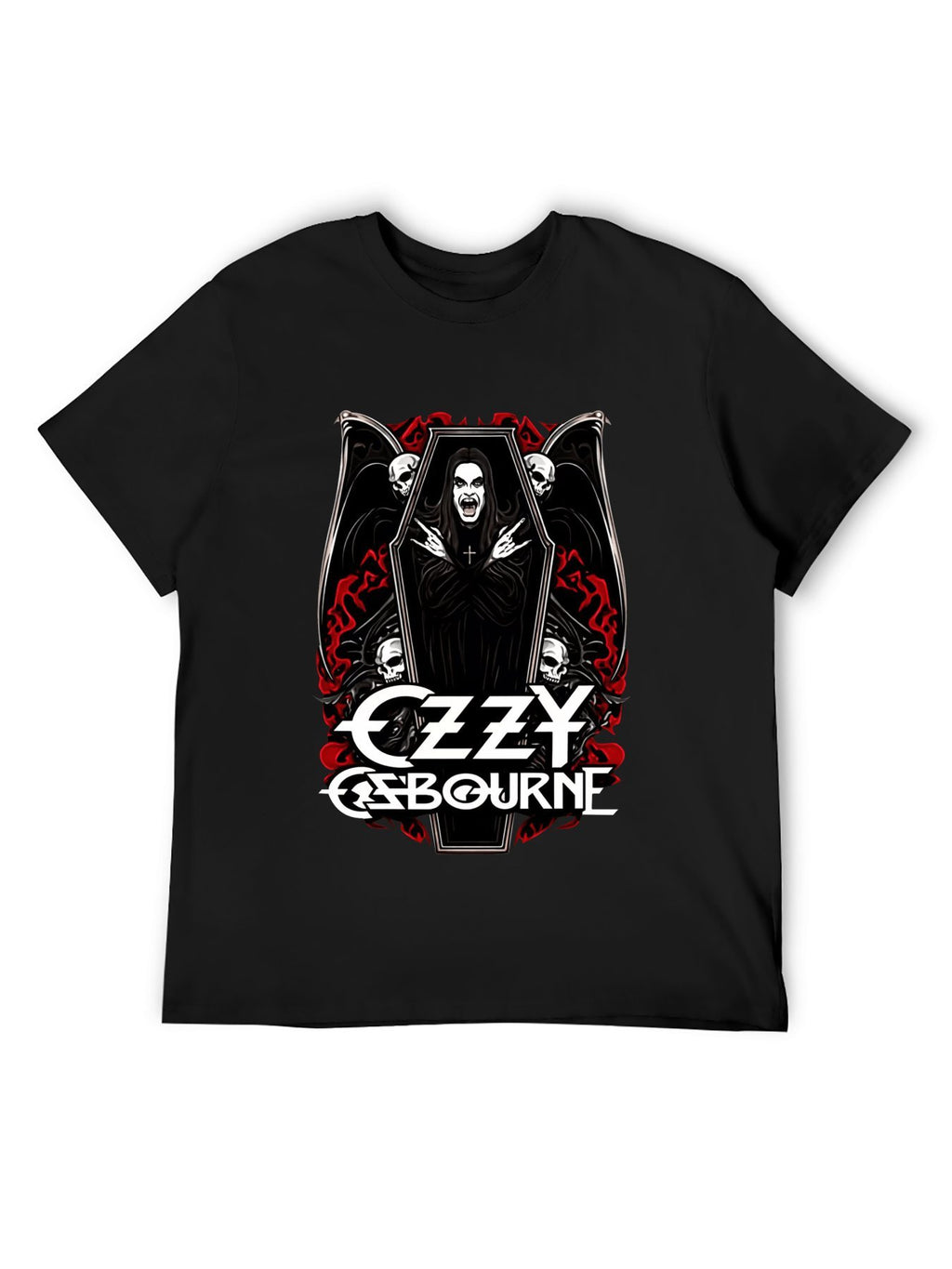 Ozzy Osbourne Coffin Gothic Horror T-Shirt