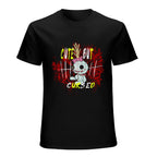 Cute but Cursed Doll Graphic Black T-Shirt