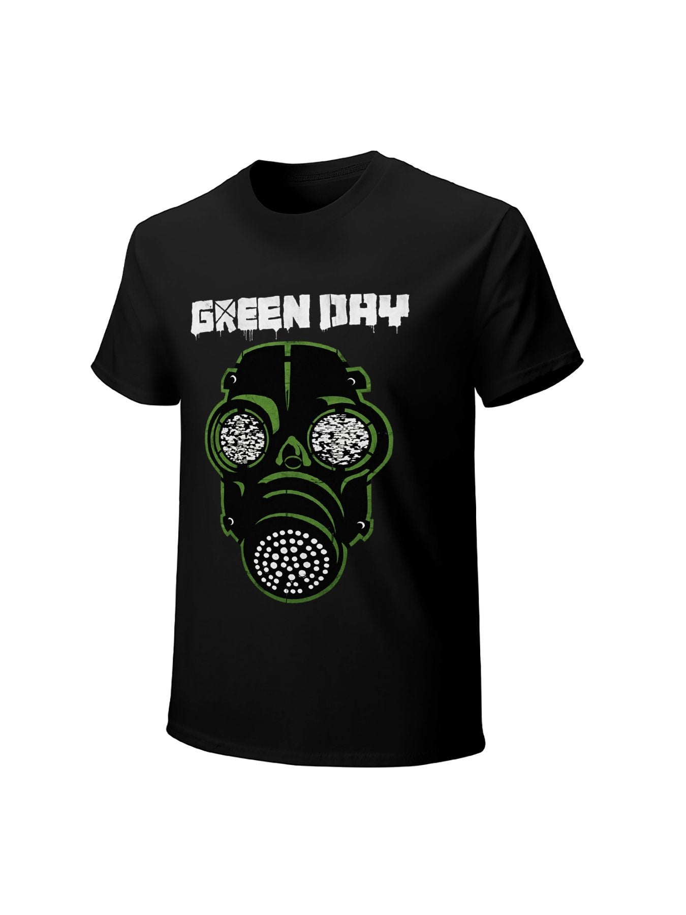 Green Day Gas Mask Punk Graphic T-Shirt