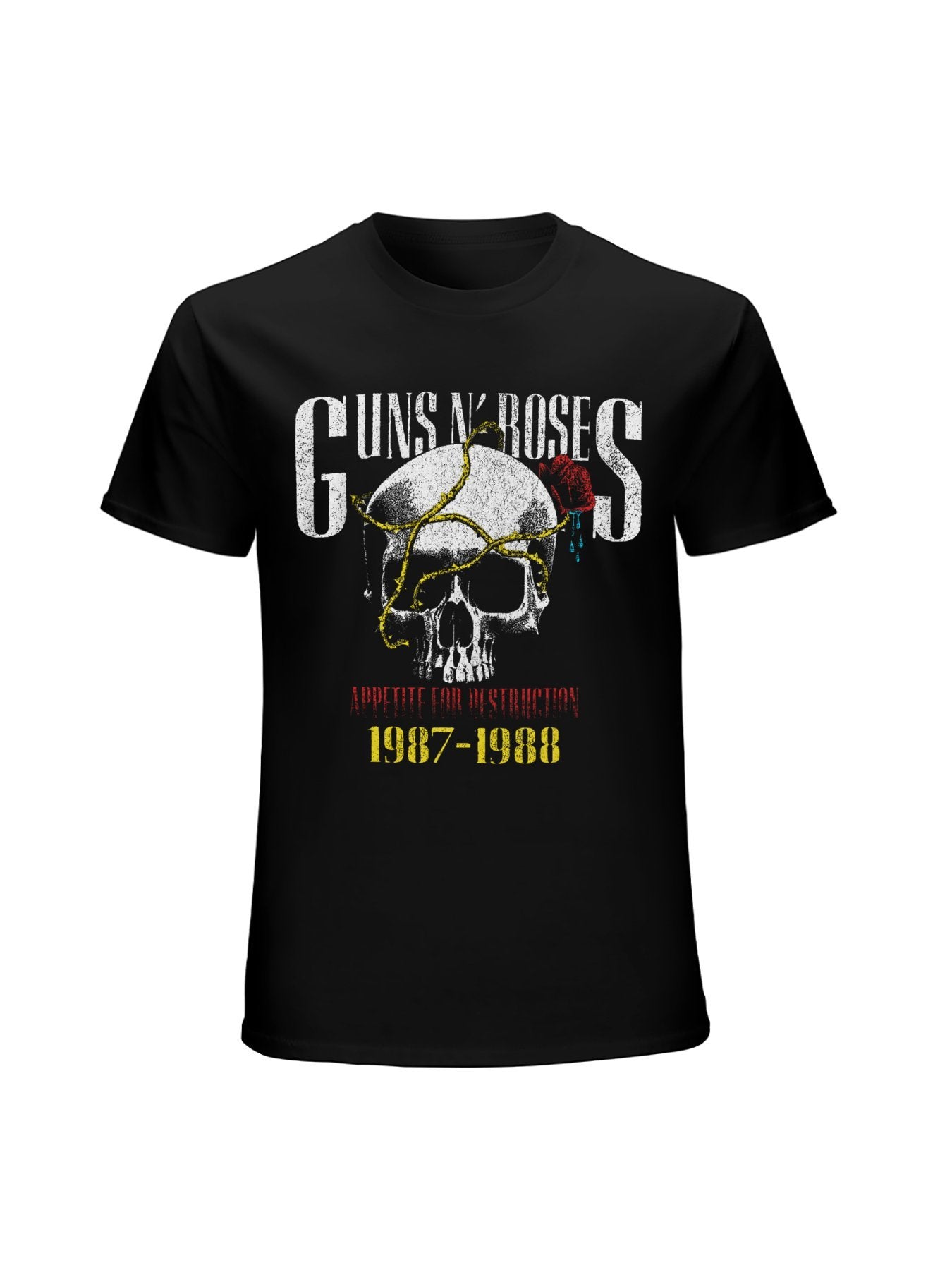 Guns N’ Roses Cracked Skull Appetite Tour Graphic T-Shirt