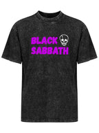 Vintage Washed Black Sabbath Skull Graphic T-Shirt