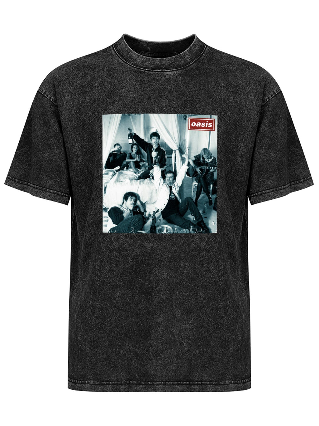 Oasis Bedroom Party Band Portrait Graphic T-Shirt