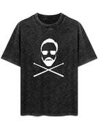 Queen Rock Icon Silhouette Crossed Drumsticks Graphic T-Shirt