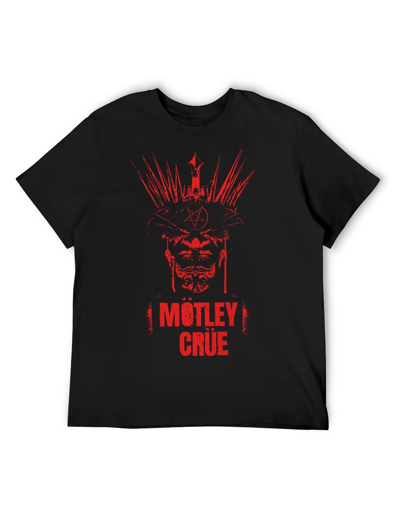 Mötley Crüe Red Demon Mask Graphic T-Shirt