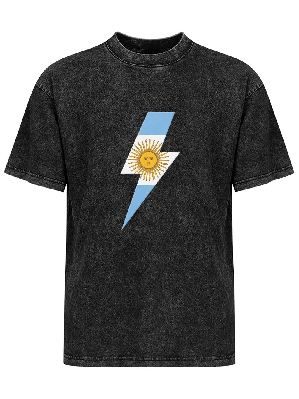 AC/DC Argentina Flag Lightning Bolt Graphic T-Shirt