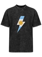 AC/DC Argentina Flag Lightning Bolt Graphic T-Shirt