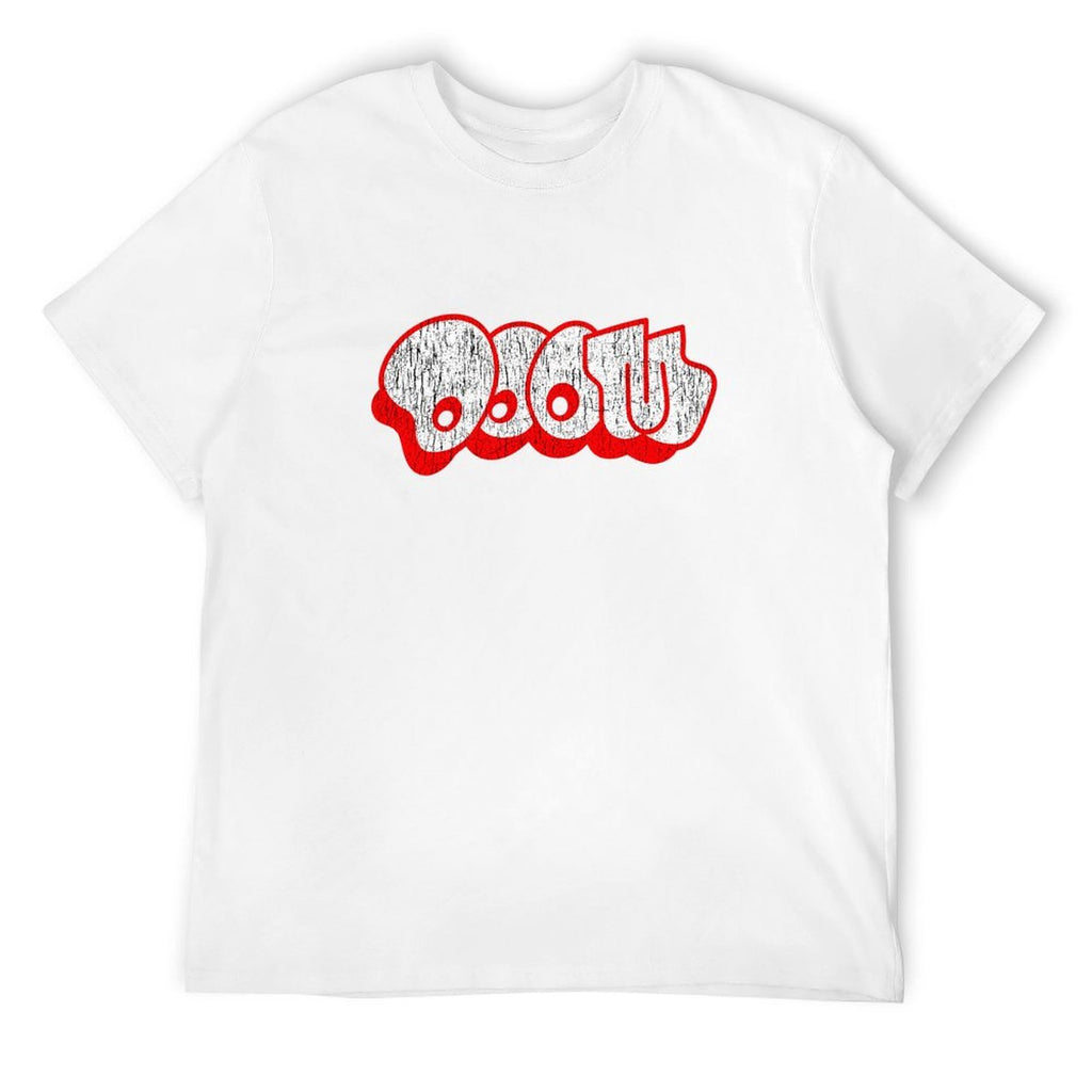Retro Red & White Logo Graphic T-Shirt