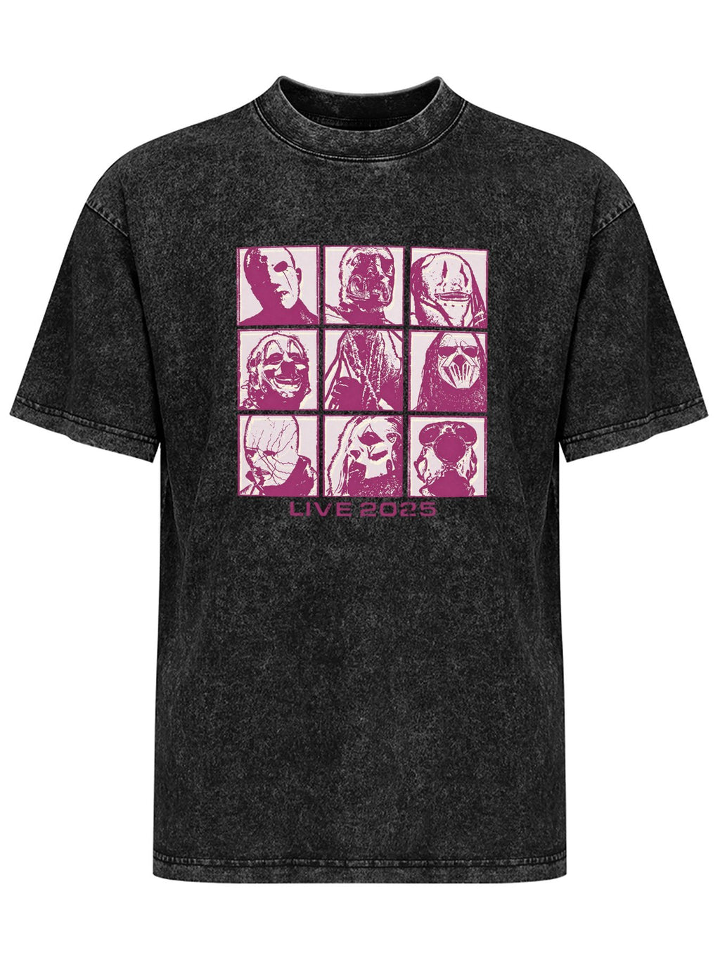 Slipknot Live 2025 Mask Portrait Graphic T-Shirt