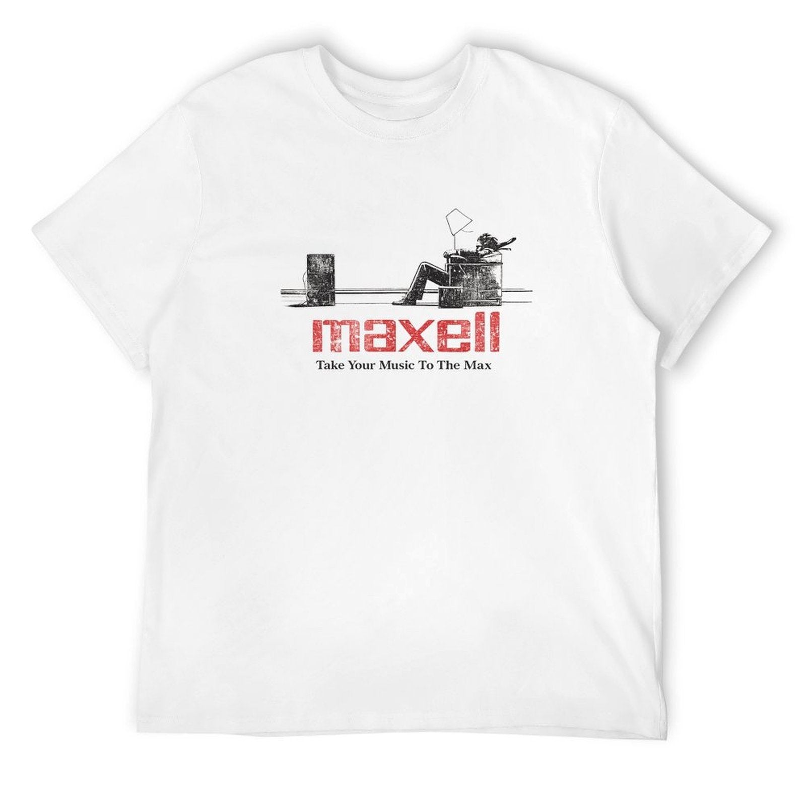 Maxell Take Your Music to the Max Graphic White T-Shirt
