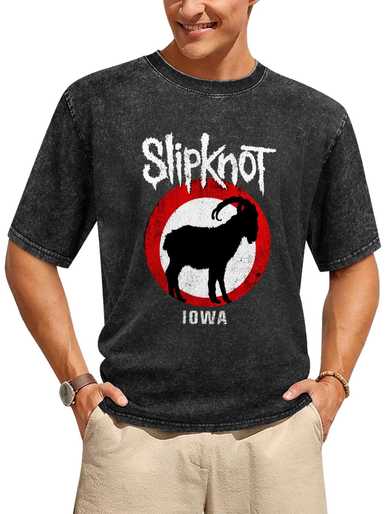 Slipknot Iowa Goat Graphic T-Shirt