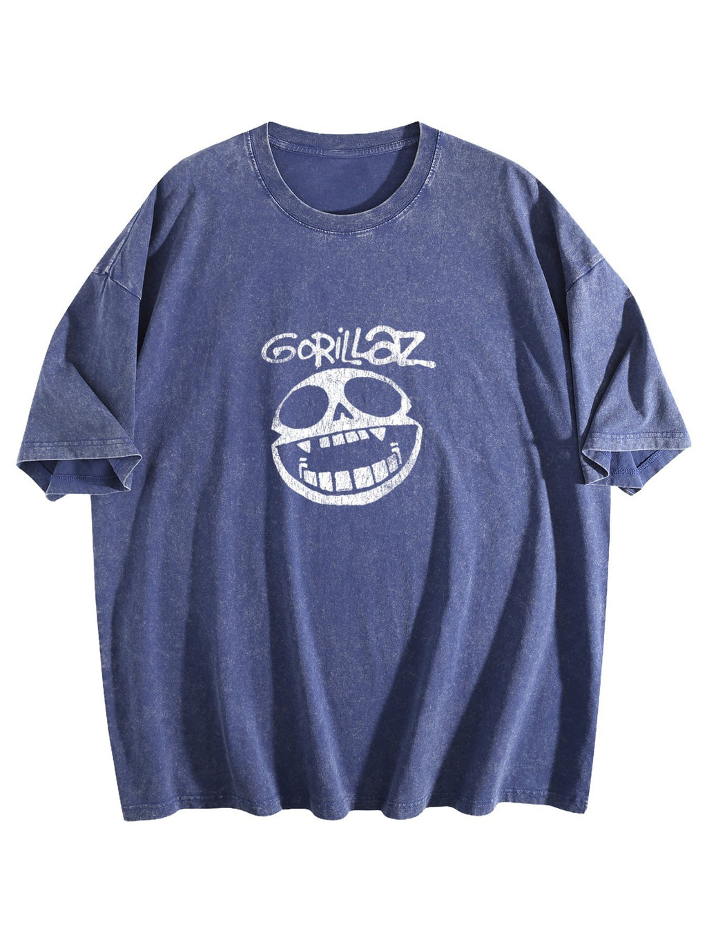 Gorillaz Skull Graphic Washed T-Shirt
