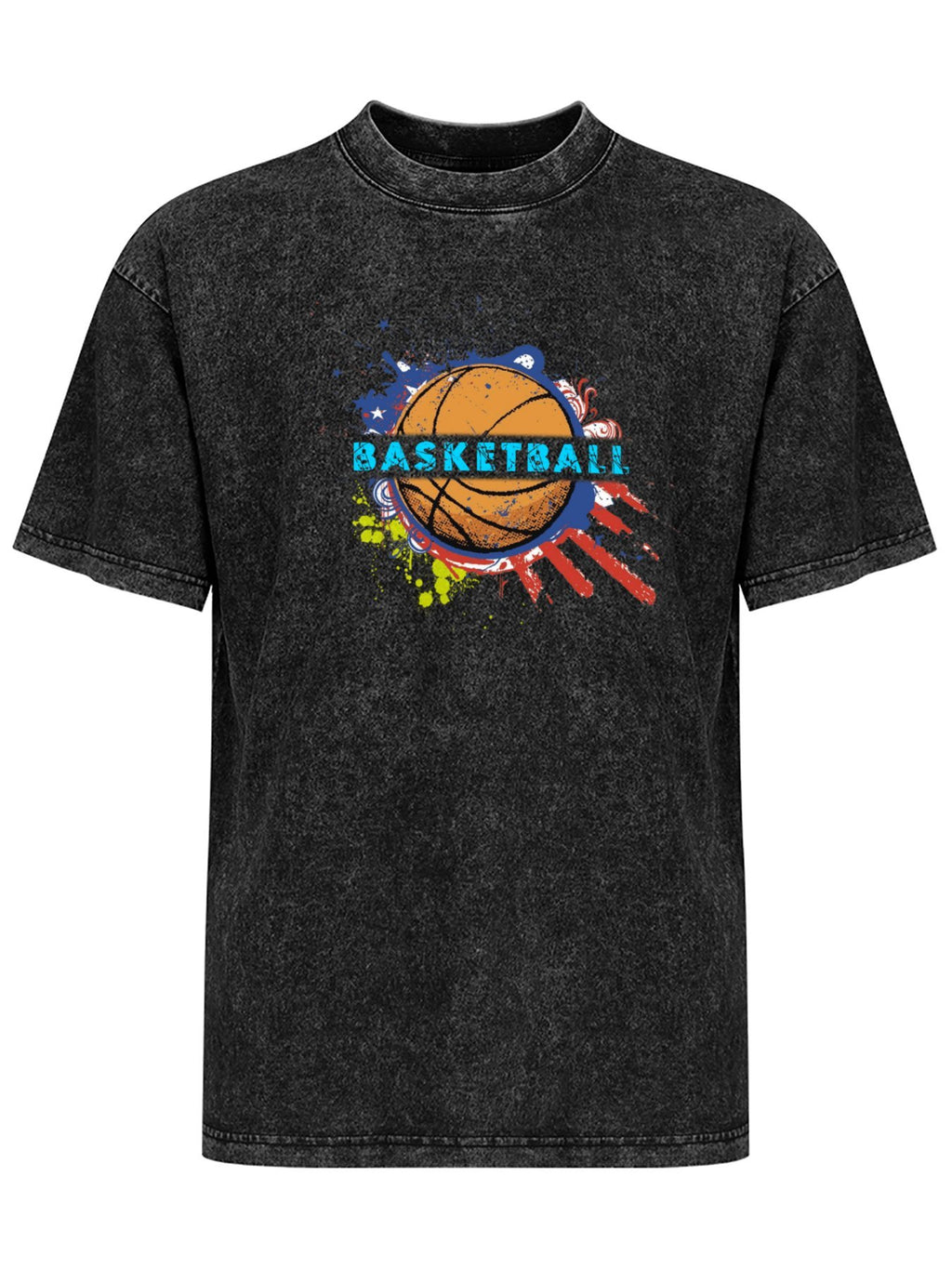 Basketball Graphic Washed T-Shirt