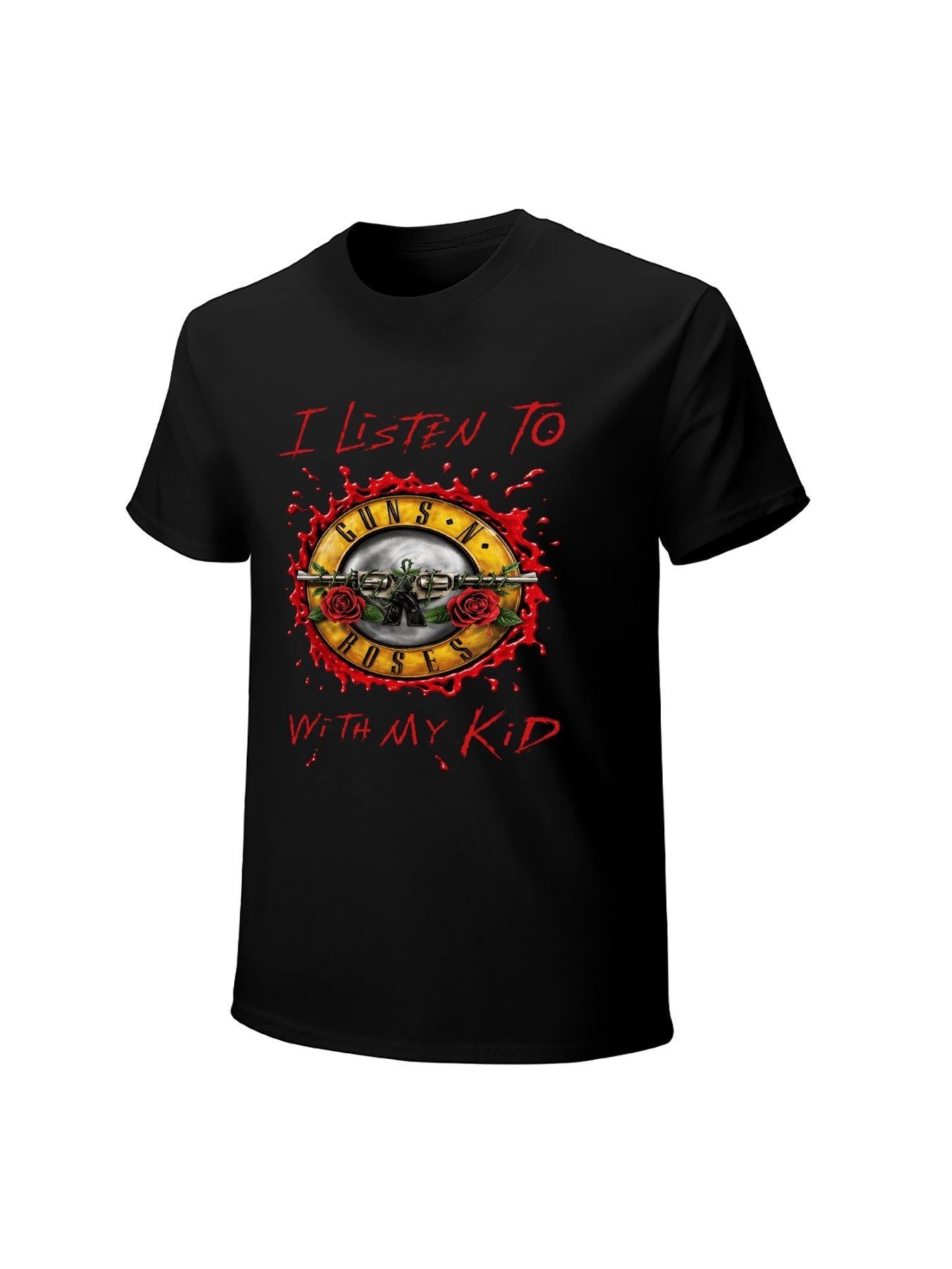 Guns N’ Roses Bullet Rose Family Graphic T-Shirt