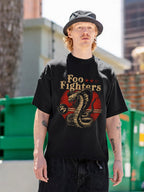 Foo Fighters Cobra Snake Graphic T-Shirt