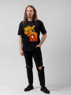 Gorillaz Noodle & 2D Orange Graphic T-Shirt