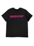 Green Day Minimal Logo Pink Punk Graphic T-Shirt