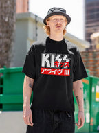 KISS Alive III Japanese Logo Graphic T-Shirt